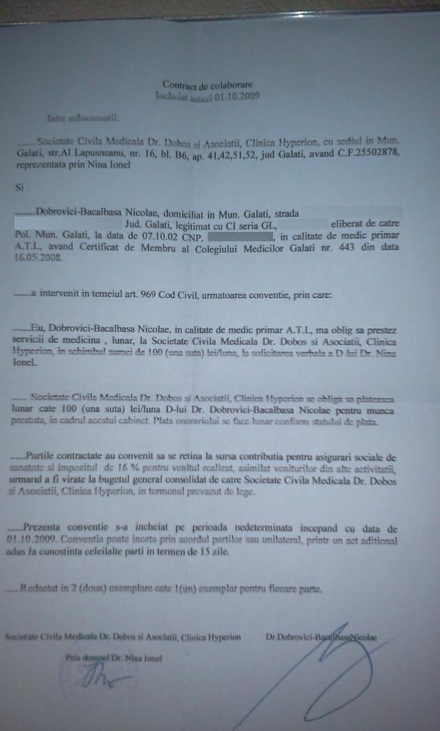 Raportul M S privind clinica Hyperion incriminează DSP Galați și ocolește colaborarea anestezistului Bacalbașa