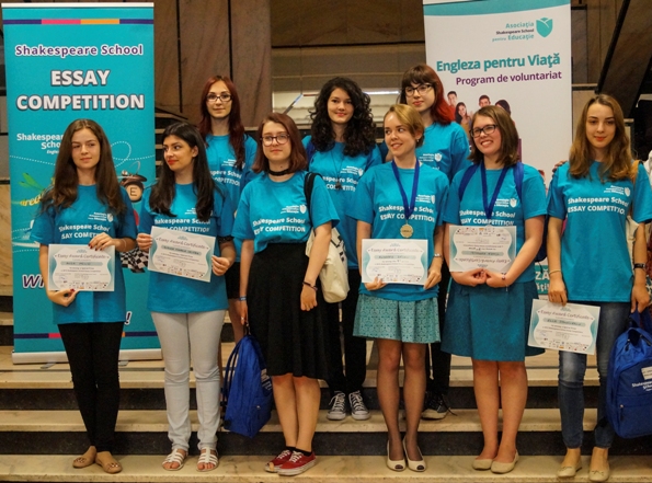 O elevă din Galați premiată la Shakespeare School Essay Competition 2015